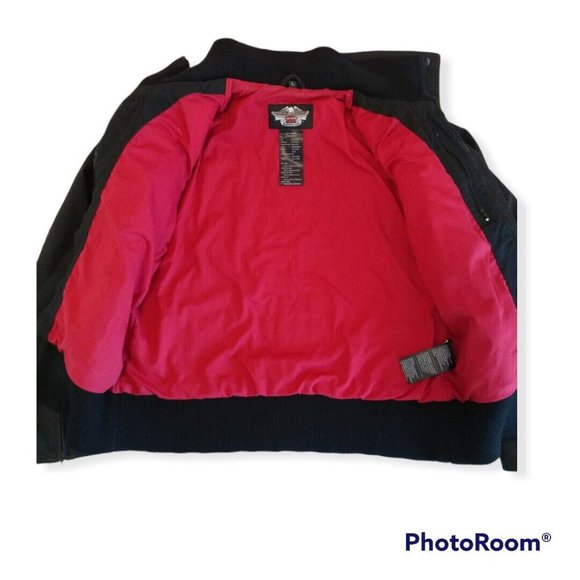 Women's Large L Harley-Davidson Cotton Jacket 97465-09VW Embroidered - Picture 10 of 12